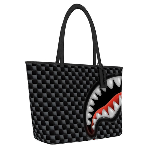 Sharks In Paris Balloon Black Tote Bag