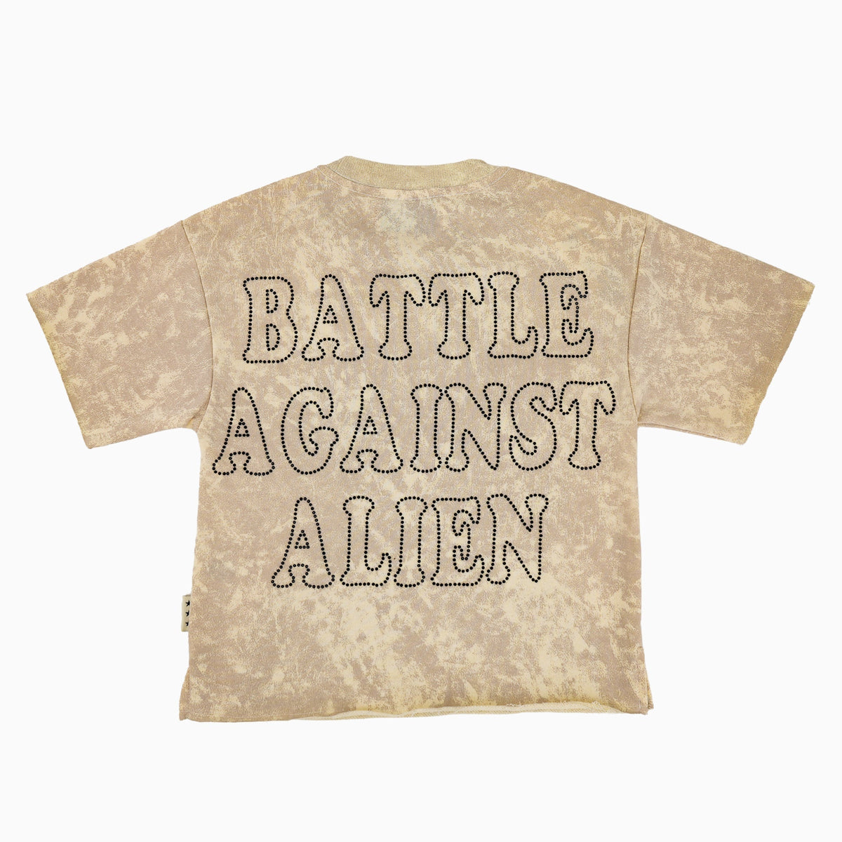 Kid's Battle Against Alien Cropped T-Shirt