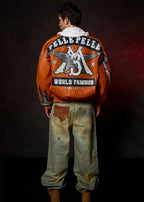 Chaqueta de cuero para hombre World Famous Pelle
