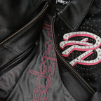 Women's Greatest Of All Time Crop Leather Jacket