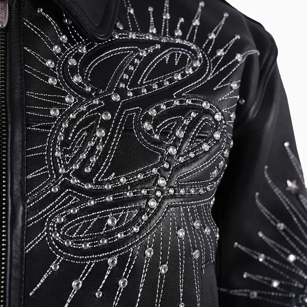 Chaqueta corta de cuero para mujer - 47.º aniversario