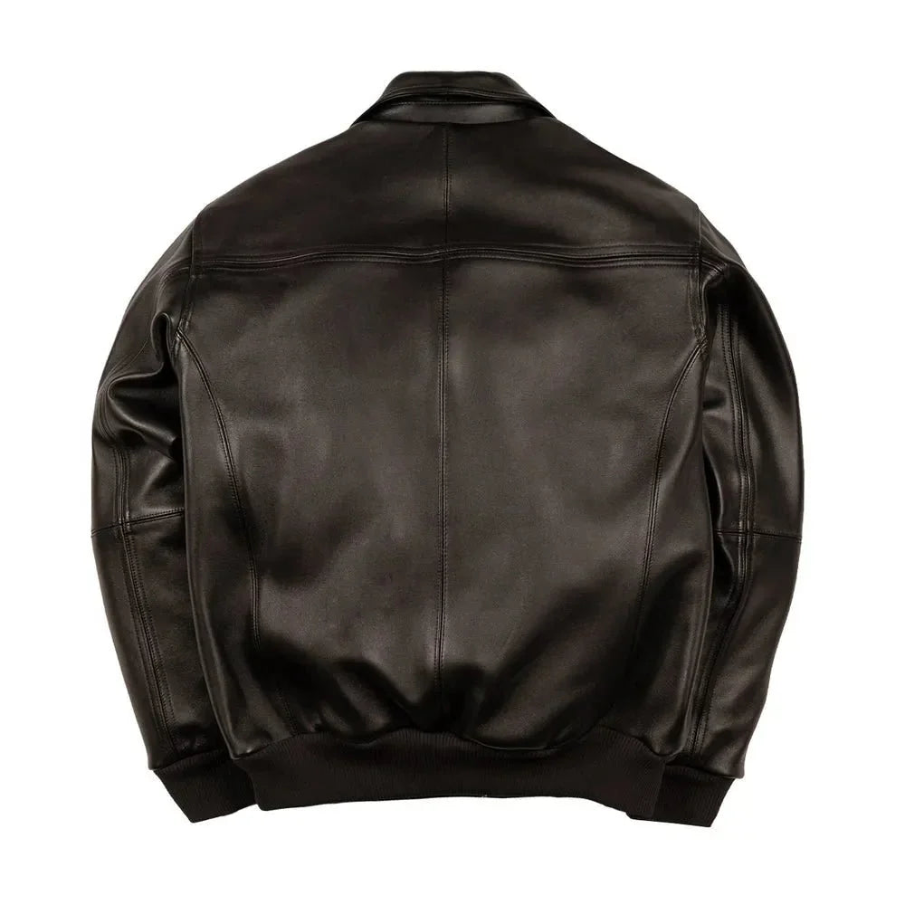Men's Corded Pelle Leather Jacket