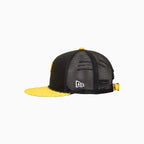 Gorra de camionero de los Pittsburgh Pirates de Breyer's Buck 50 con visera de cuero