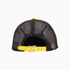Gorra de camionero de los Pittsburgh Pirates de Breyer's Buck 50 con visera de cuero