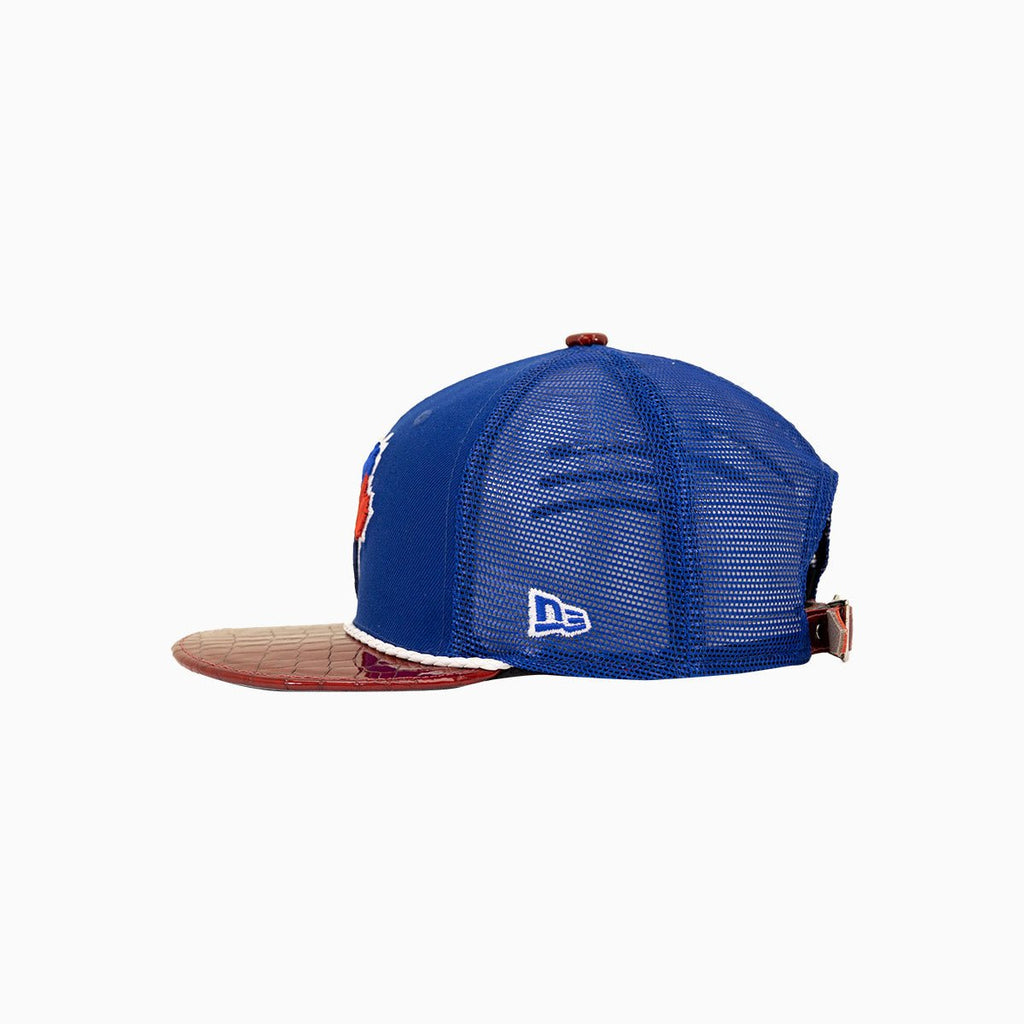 Gorra trucker 9Fifty MLB Toronto Blue Jays Buck 50 de Breyer con visera de cuero