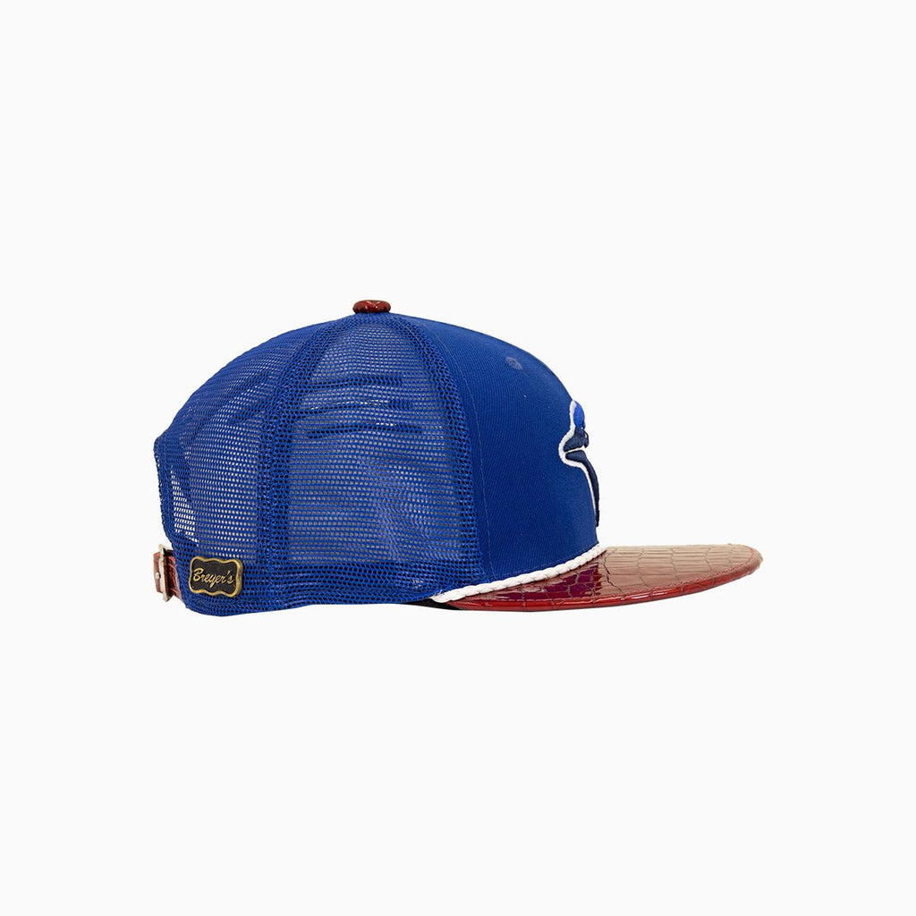 Gorra trucker 9Fifty MLB Toronto Blue Jays Buck 50 de Breyer con visera de cuero