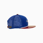 Gorra trucker 9Fifty MLB Toronto Blue Jays Buck 50 de Breyer con visera de cuero