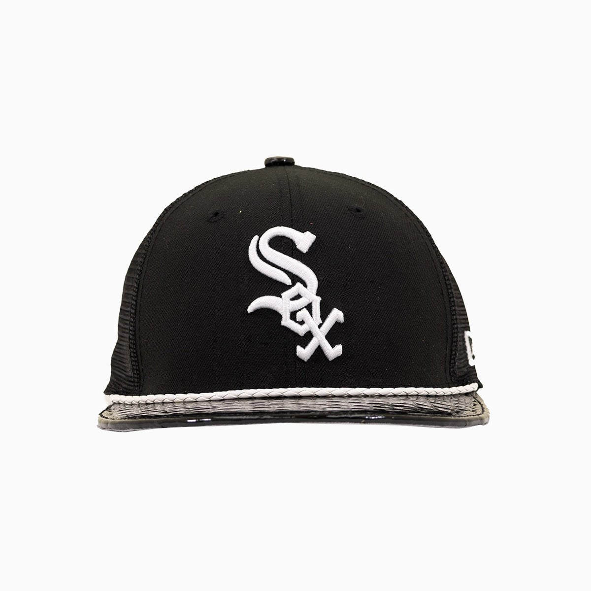 Breyer's Buck 50 Chicago White Sox Trucker Hat With Leather Visor