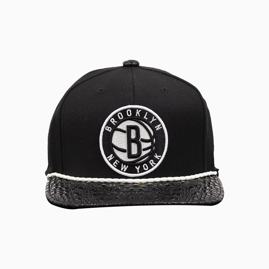 Breyer's Buck 50 Brooklyn Nets Hat With Leather Visor