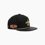 Gorra Breyer's Buck 50 de los New Orleans Saints con visera de cuero