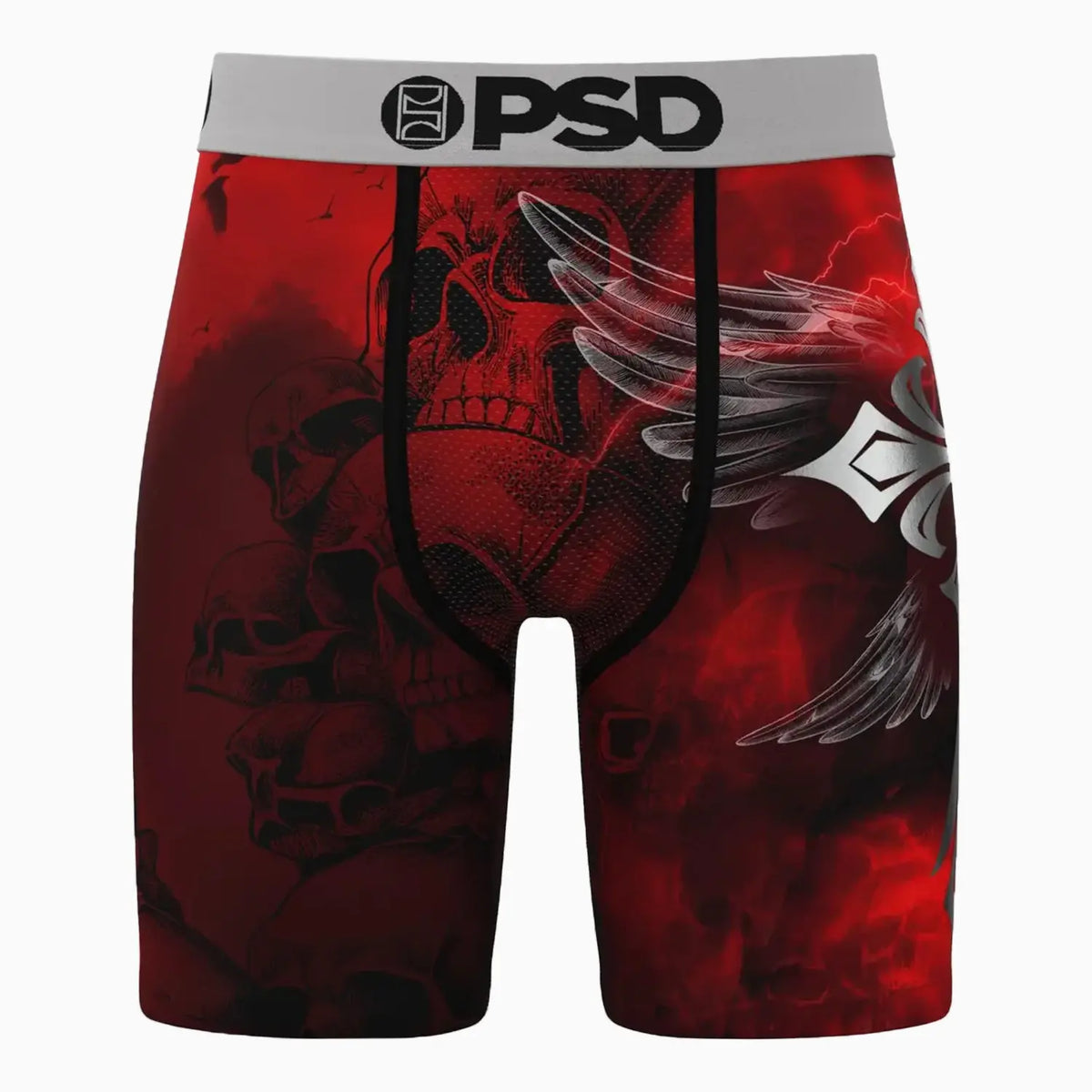 Men's Silver Wing Red Standard Length Boxer