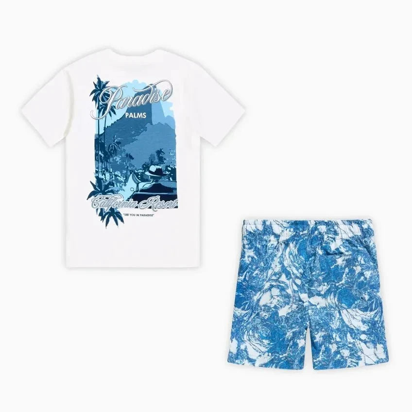 Kid's Paradise Palms T-Shirt and Shorts Outfit