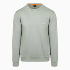 Sweat-shirt en molleton de coton pour homme avec écusson logo