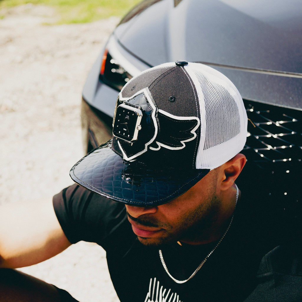 Casquette de routier en laine Buck 50 Breyer avec visière en cuir