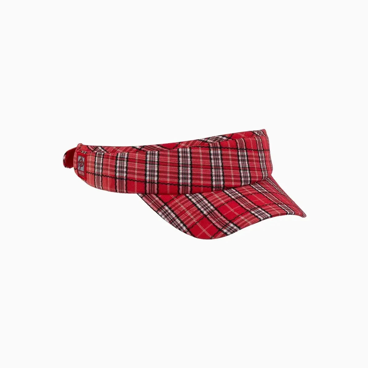 Classic Red Tartan Visor Cap