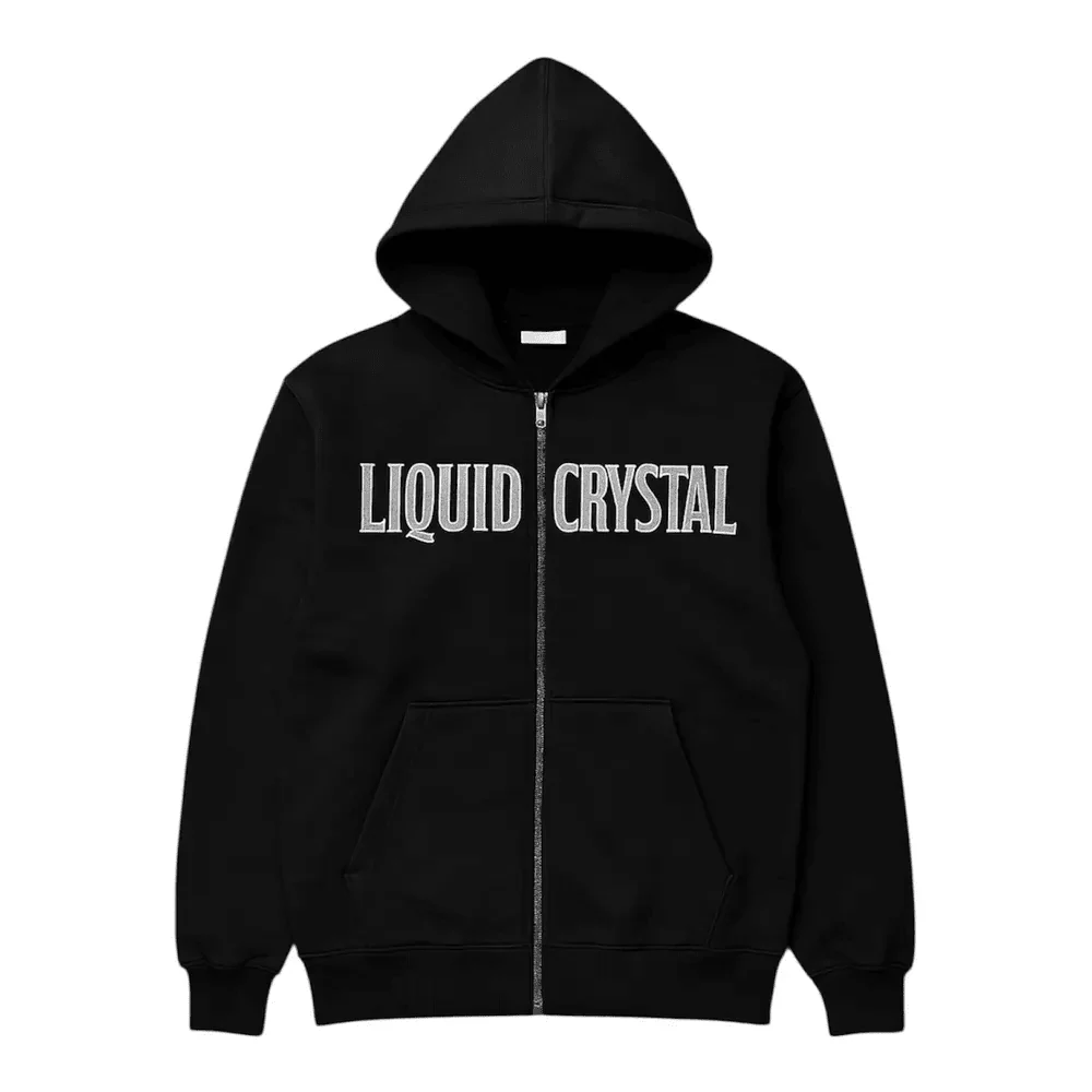 Men's Liquid Crystal Rhinestone Hoddie