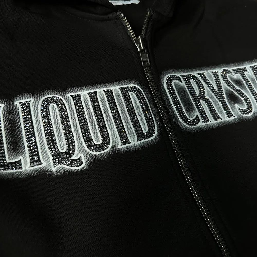Men's Liquid Crystal Rhinestone Hoddie