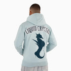 Sudadera con capucha de hombre con cristales líquidos y pedrería