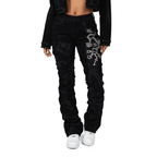 Women's High Rise Flocking Outfit