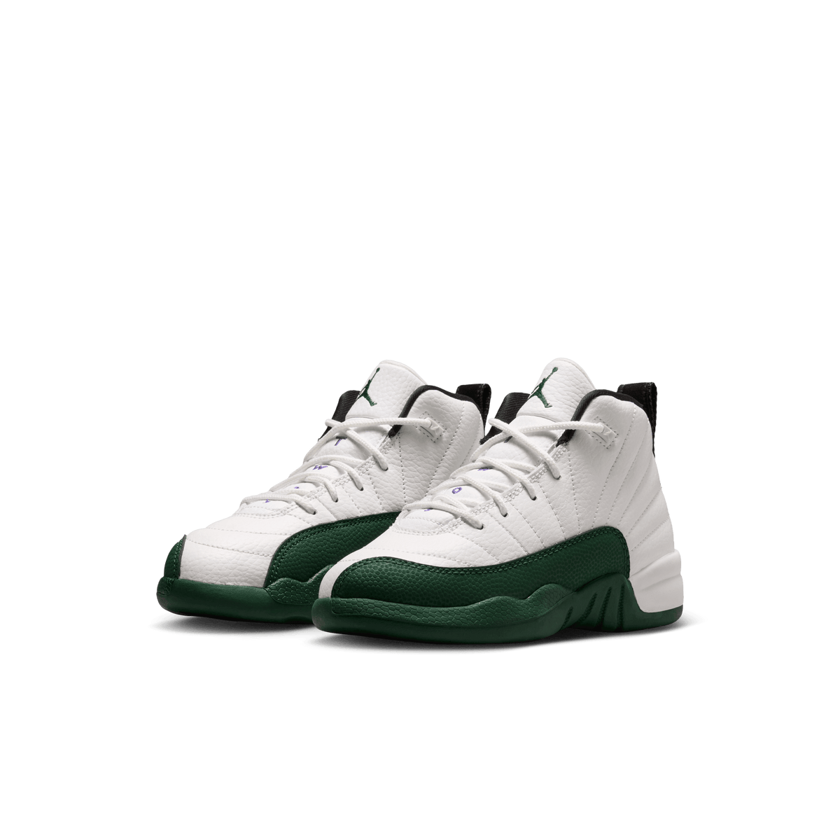 Jordan 12 Retro 'Bucks' para niños de preescolar