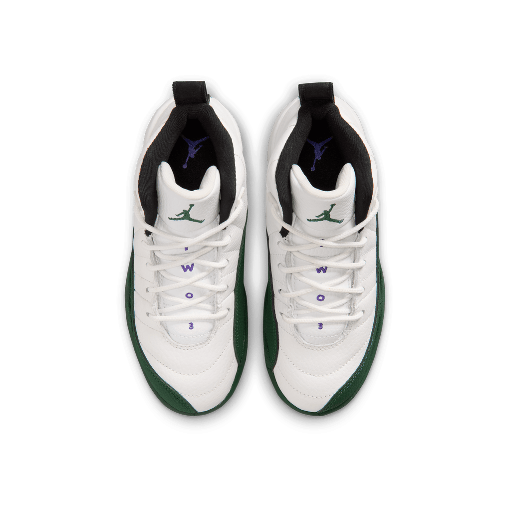 Kid's Jordan 12 Retro 'Bucks' Pre School
