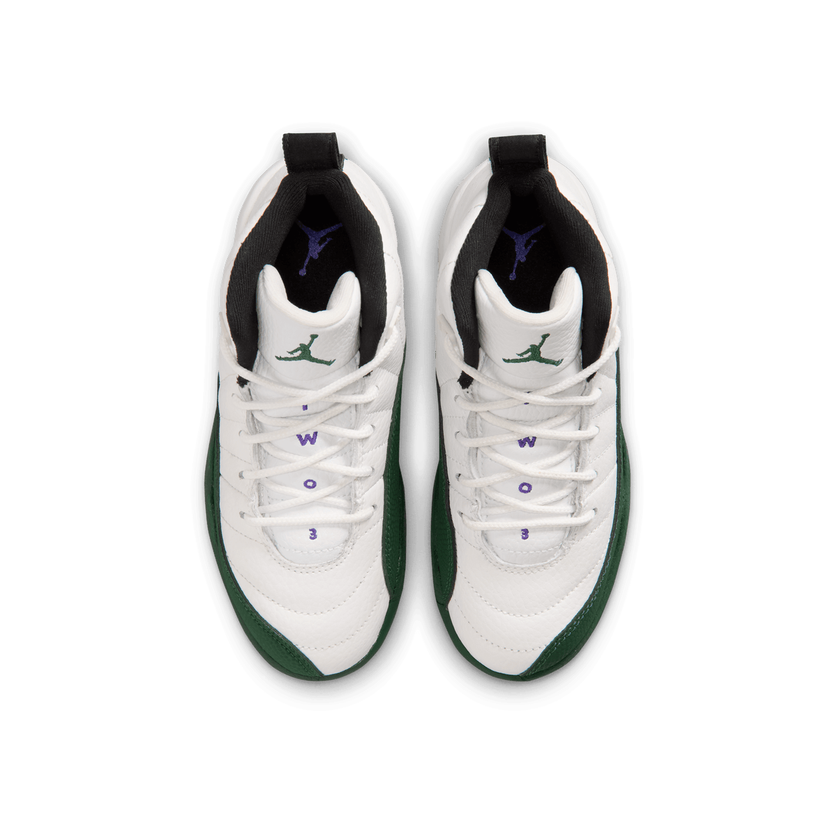 Jordan 12 Retro 'Bucks' para niños de preescolar