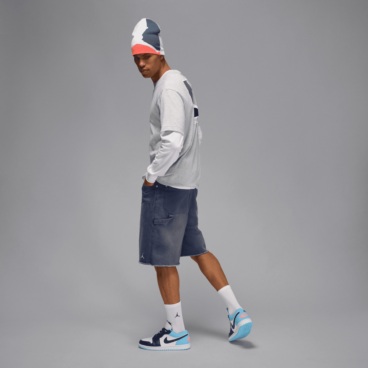 Men's Air Jordan 1 Low 'Sail Blue Chill'