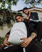Sac à dos de luxe crème Knit Sharks In Paris