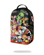 Mochila de camuflaje de Nick de los 90 con grafiti
