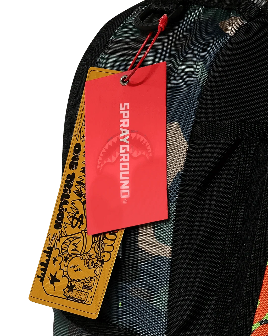 Mochila de camuflaje de Nick de los 90 con grafiti