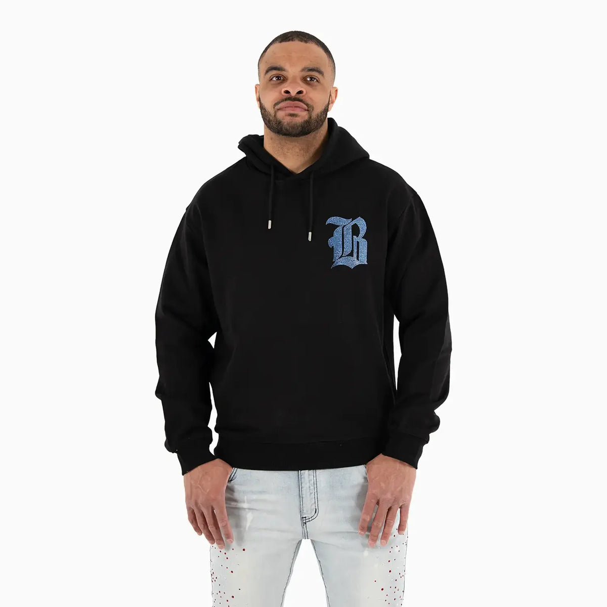 Men's Black Label Bling Hoodie