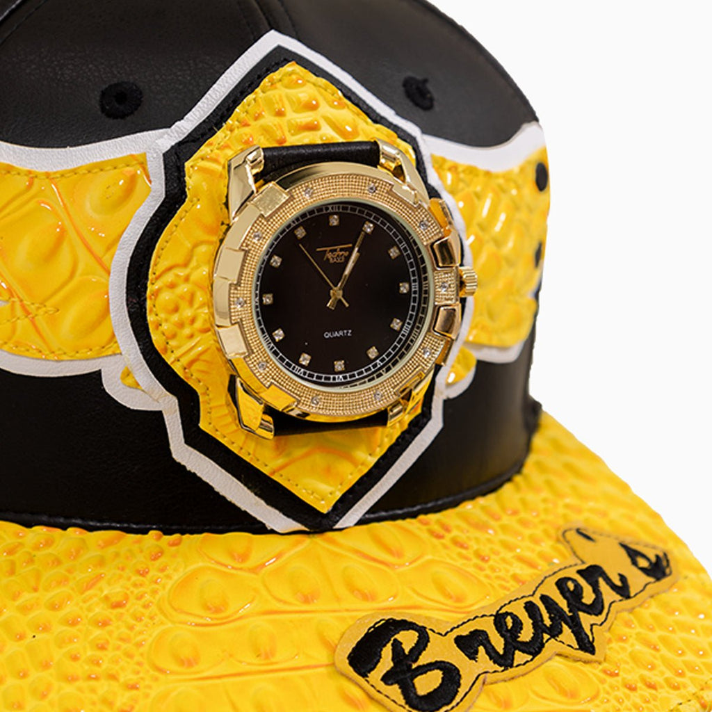 Casquette Breyer's Buck 50 en cuir avec logo