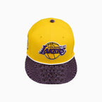 Casquette Breyer's Buck 50 Los Angeles Lakers avec visière en cuir