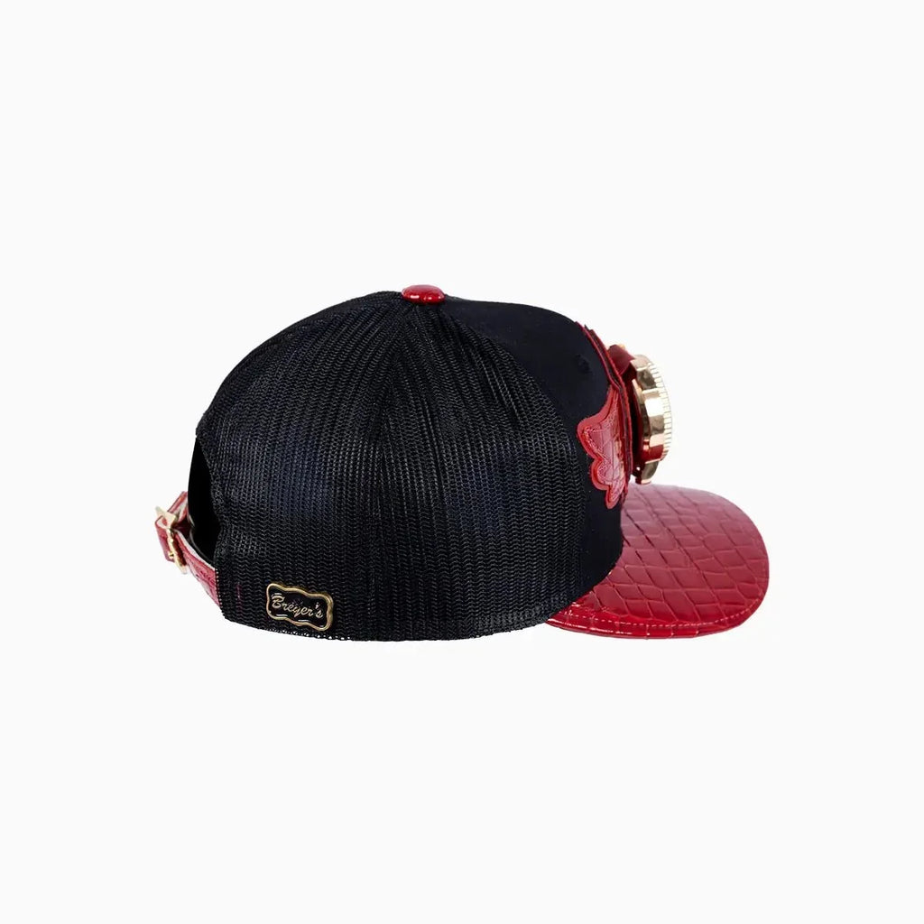 Casquette de routier en laine Buck 50 Breyer avec visière en cuir