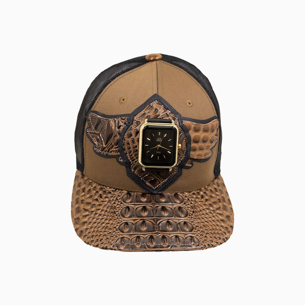 Casquette de routier en laine Buck 50 Breyer avec visière en cuir