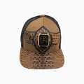 Casquette de routier en laine Buck 50 Breyer avec visière en cuir
