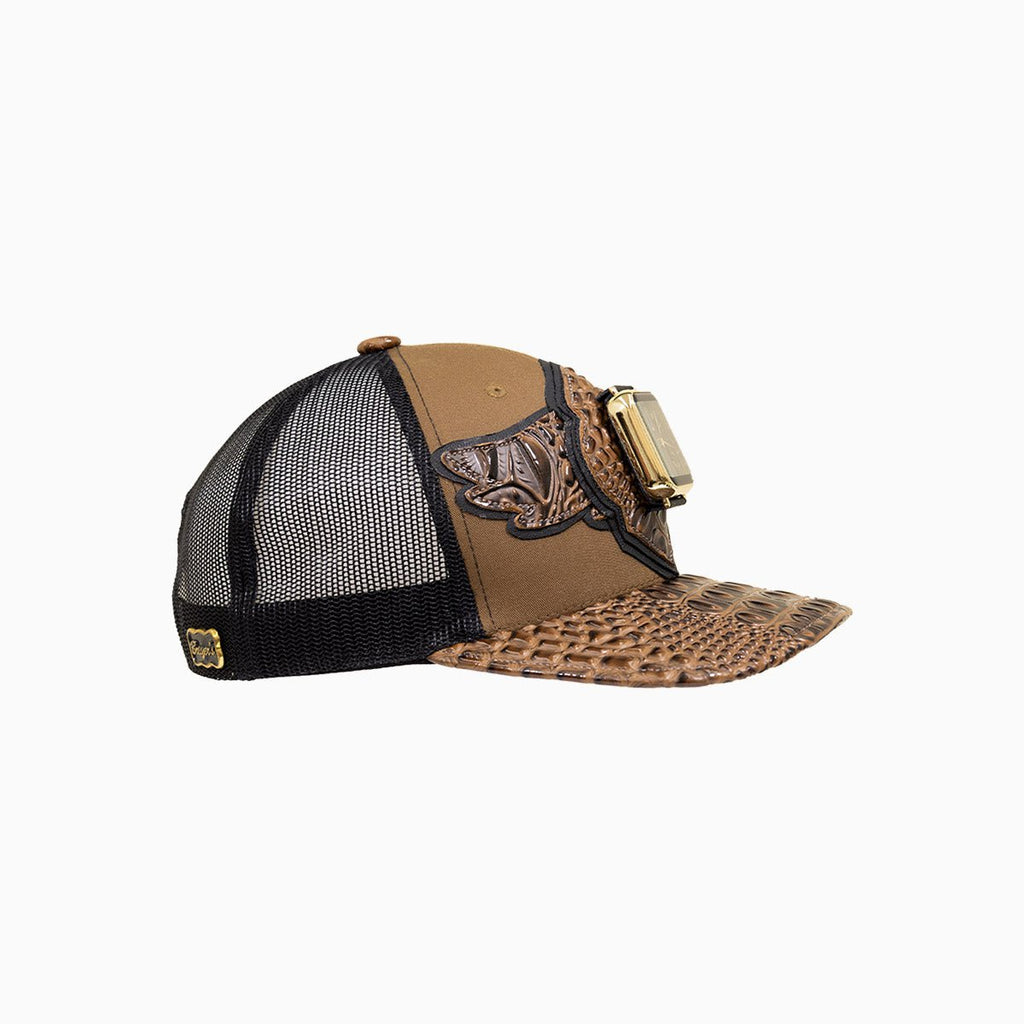 Casquette de routier en laine Buck 50 Breyer avec visière en cuir