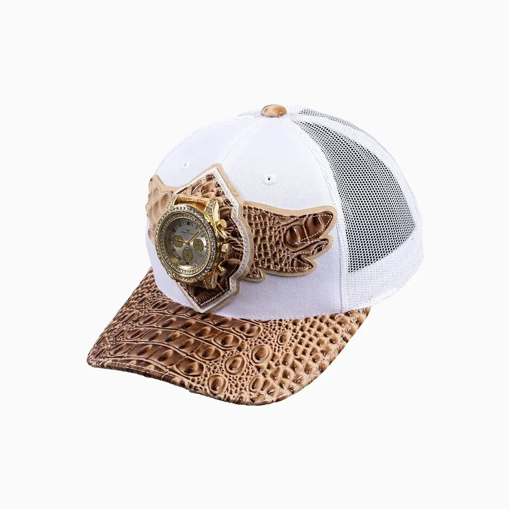Casquette de routier en laine Buck 50 Breyer avec visière en cuir