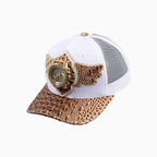 Casquette de routier en laine Buck 50 Breyer avec visière en cuir