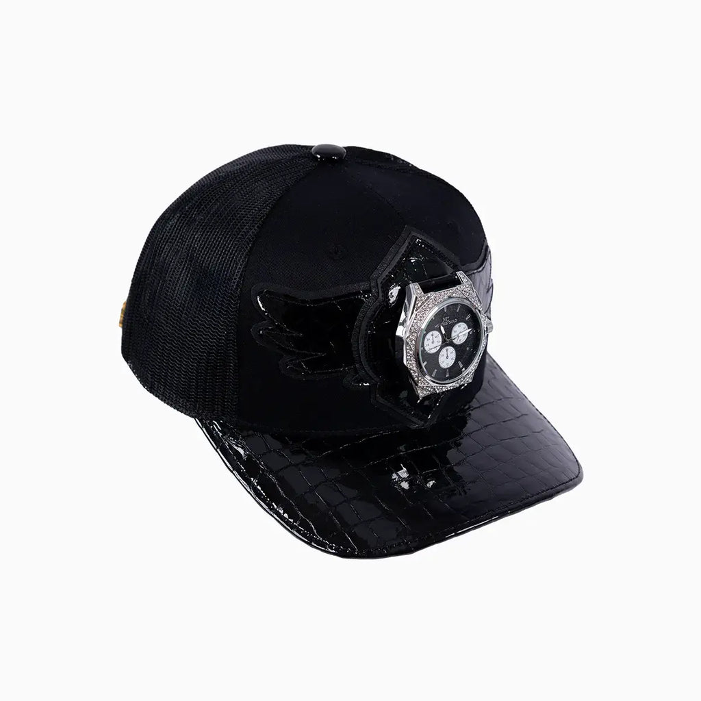 Casquette de routier en laine Buck 50 Breyer avec visière en cuir