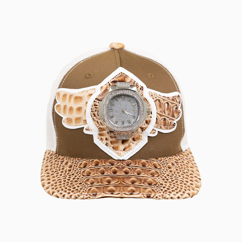 Casquette de routier en laine Buck 50 Breyer avec visière en cuir