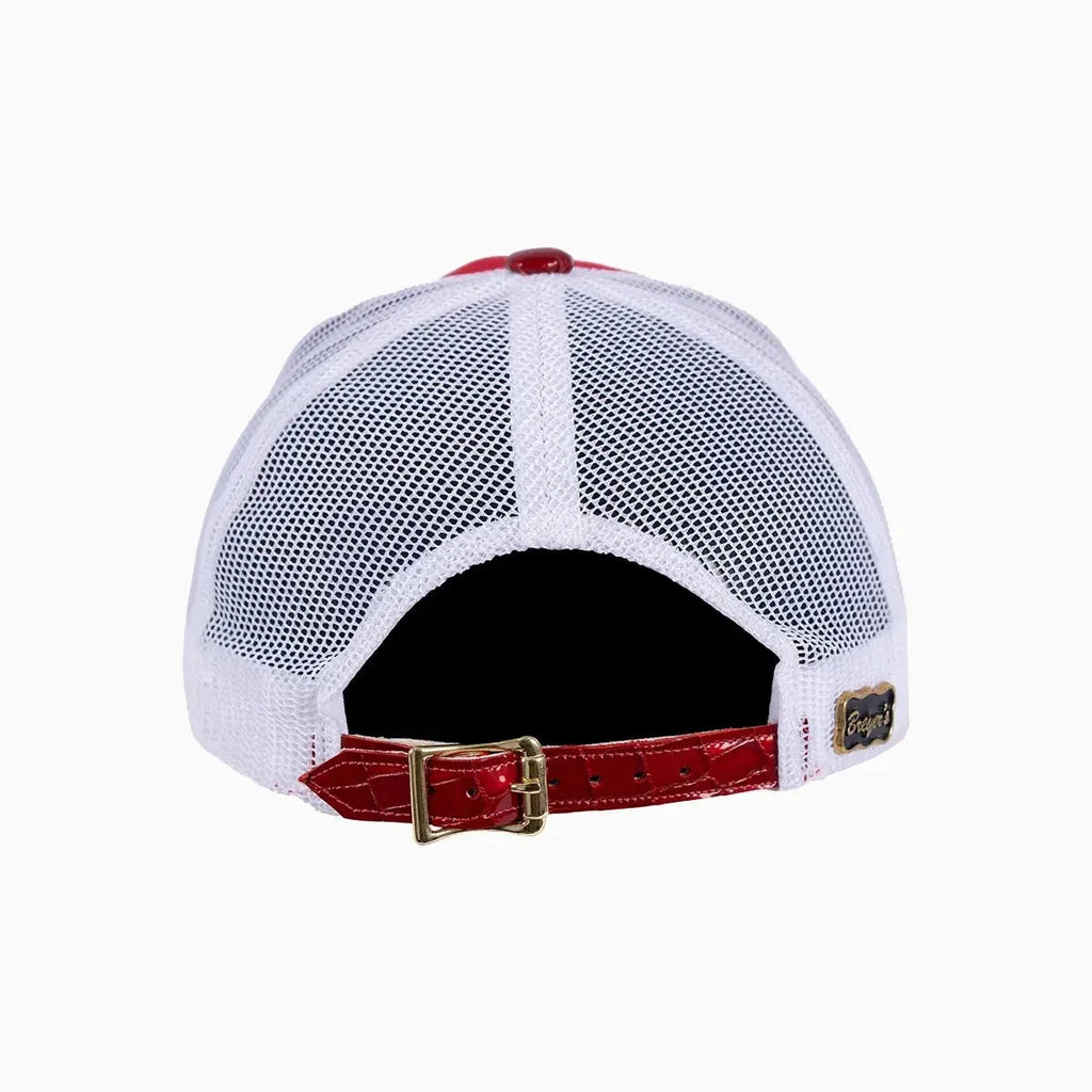 Casquette de routier en laine Buck 50 Breyer avec visière en cuir
