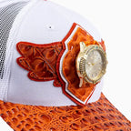 Casquette de routier en laine Buck 50 Breyer avec visière en cuir