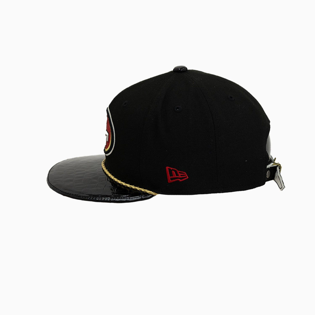 Casquette Breyer's Buck 50 des 49ers de San Francisco avec visière en cuir