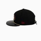 Casquette Breyer's Buck 50 des 49ers de San Francisco avec visière en cuir