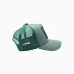 La casquette de camionneur Chita étoile dorée vert clair
