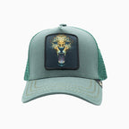 La casquette de camionneur Chita étoile dorée vert clair