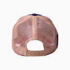 La gorra trucker roja, azul y beige de The Rooster