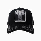 La casquette trucker noire Éléphant