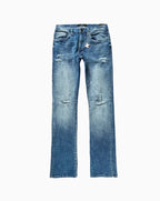 Pantalon empilé super skinny délavé au potassium pour homme